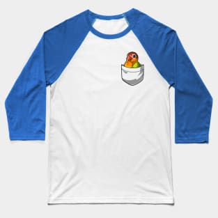 Pocket Lovebird Parrot T-Shirt Baseball T-Shirt